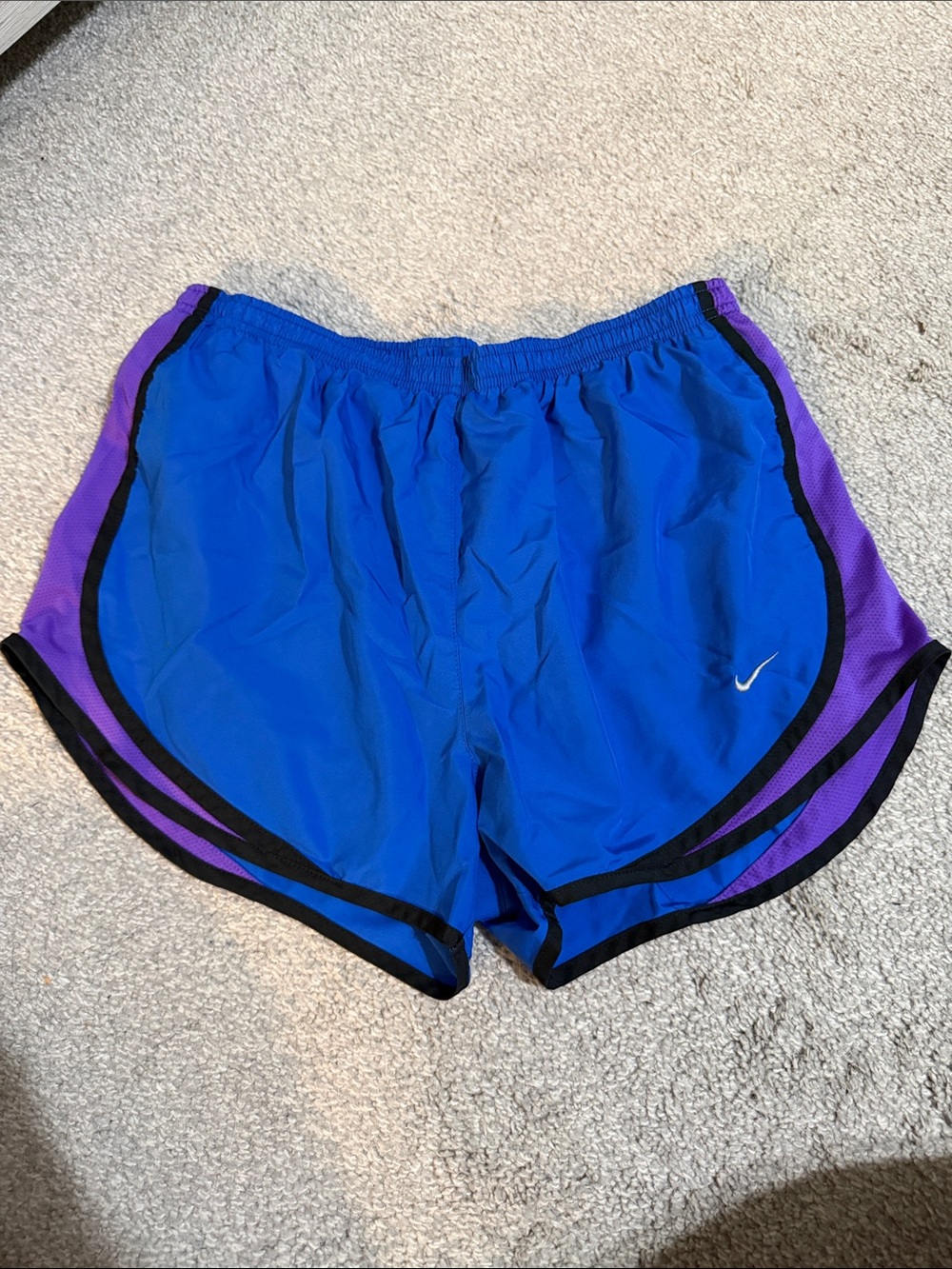 Nike Women’s Tempo Royal Blue & Purple Athletic Shorts